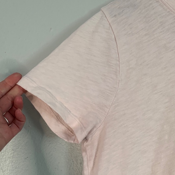 Crew Girlfriend Tee Set of 2 Medium 100% Cotton Pink Blue Basic T-Shirts - Picture 7 of 11